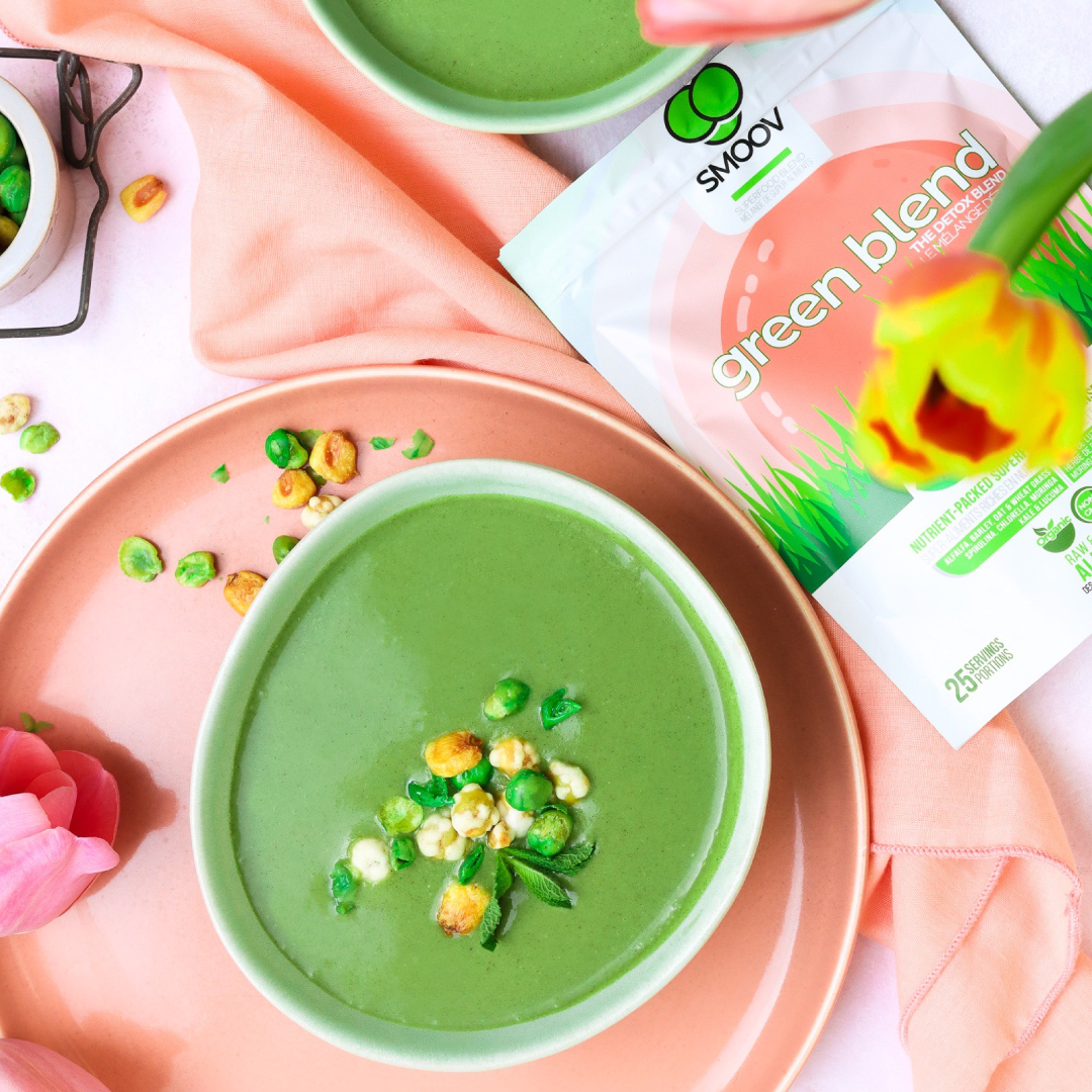 Spring Green Pea Soup - Healthy, Plant Based Lunch Recipe | SMOOV – SMOOV.ca