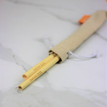 Load image into Gallery viewer, Kickstart your zero waste lifestyle with our eco friendly Bamboo Straws that'll make you feel like you're on a beach!