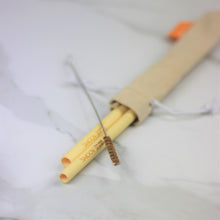 Load image into Gallery viewer, Kickstart your zero waste lifestyle with our eco friendly Bamboo Straws that'll make you feel like you're on a beach!