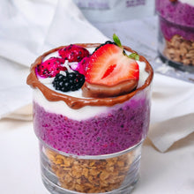 Load image into Gallery viewer, Breafast Chia pudding made using smoov superfood blends and powders. Packed with antioxidants for health & wellness. Keto Friendly
