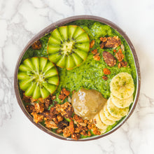 Load image into Gallery viewer, Smoothie bowl made using smoov superfood blends and powders. Packed with antioxidants for health & wellness. Keto Friendly