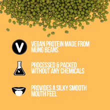 Load image into Gallery viewer, Mung Bean Protein from Smoov is a A Great Plant Protein Alternative to Pea Protein! Very Neutral Taste- For those who don't like the taste of Peas. One Ingredient: Mung Beans, nothing else.No Sweeteners, No Flavours, No Additives. Micro-ground for a Smooth & creamy texture - mixes great! Increase Protein intake.