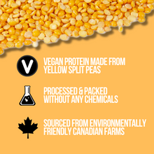Load image into Gallery viewer, Pea Protein Powder Smoov. One Ingredient: Yellow Split Peas, nothing else. No Sweeteners, No Flavours, No Additives. Micro-ground for a Smooth & creamy texture - mixes great! Nutrient-dense: 85% Protein + Rich Amino Acid Profile.Muscle Recovery, boost metabolism, promote fat burning and overall health. Perfect for shakes, smoothies, baking.