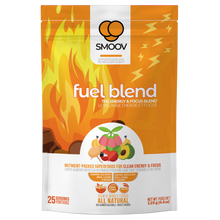 Load image into Gallery viewer, 25 servings of Smoov's fuel blend- guarana, goji berry, maca, lucuma and banana. For upto 8 hours of clean energy and focus without the crashes or jitters.