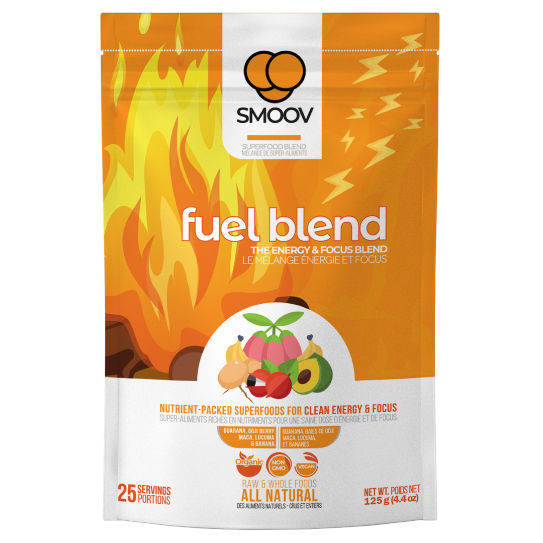 Fuel Blend Clean, Natural Energizing Superfoods Smoov Blends SMOOV.ca