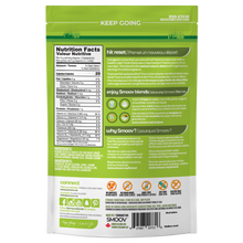 Load image into Gallery viewer, Nutritional facts for Smoov's green blend. Creative description of blend, how to use and why smoov?