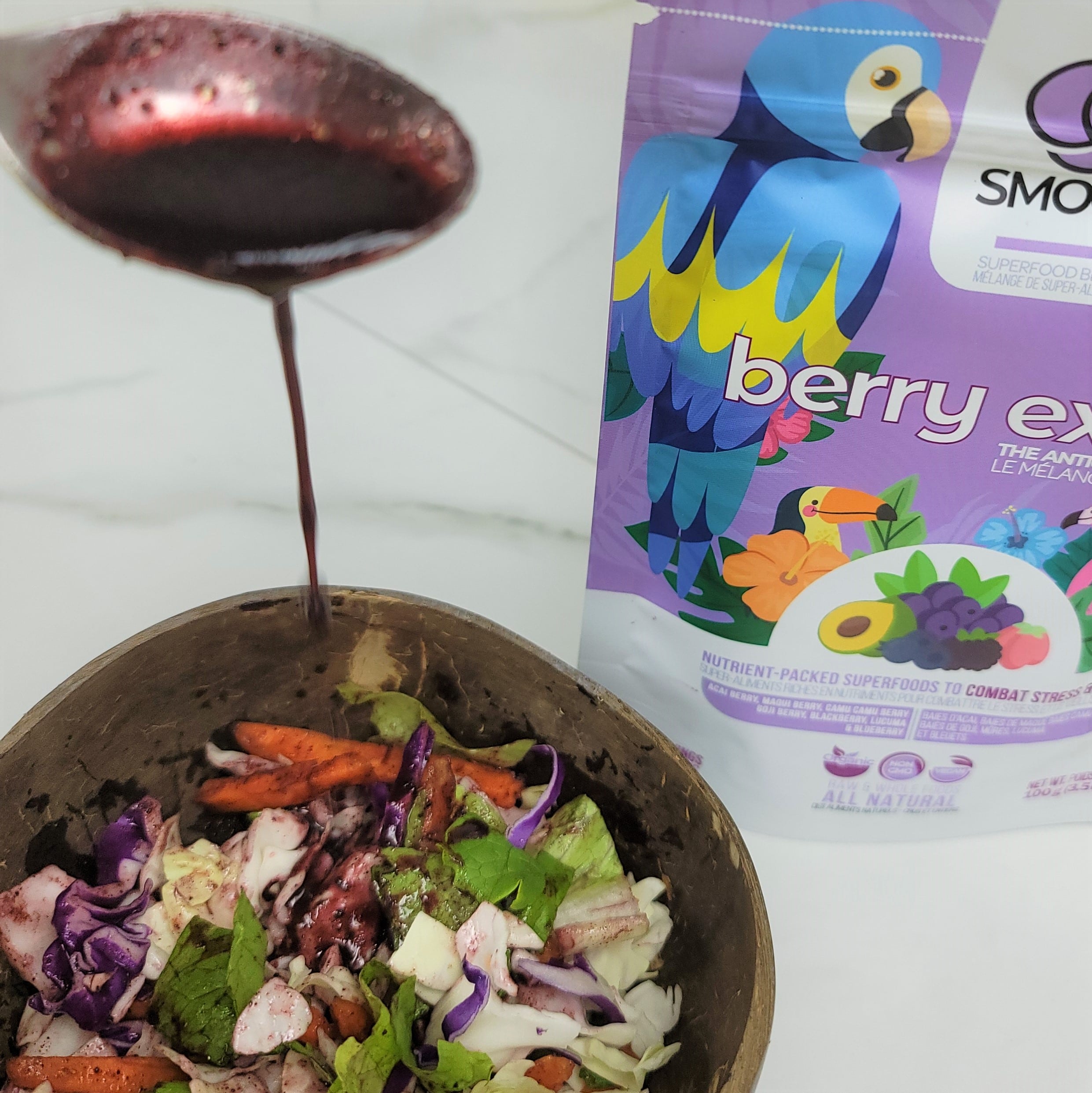 A quick, delicious, dressing for your salads that takes just a couple of minutes to make. Try this superfood dressing on your next salad. 
