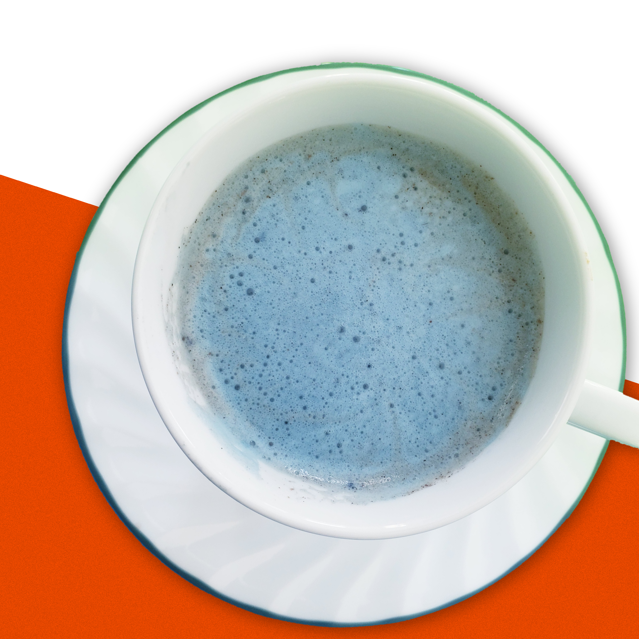 Get your day started the (b)right way with this vibrant latte. This double shot is made from our all-natural fuel blend and topped off with our wave blend for frothy blue vibrance. It will keep you going for upto 8 hours- without the crashes or jitters!