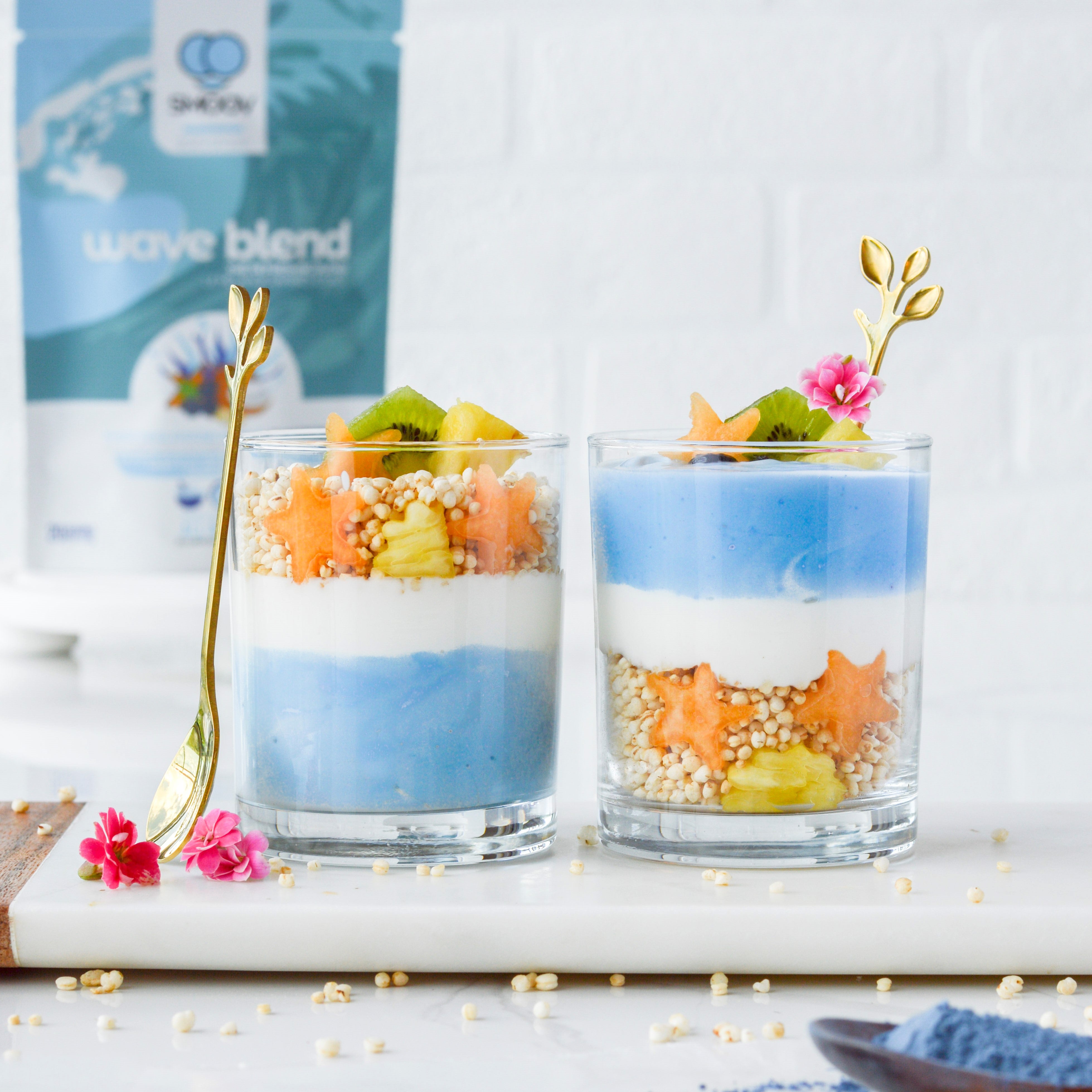 Tropical Ocean Yogurt Parfaits