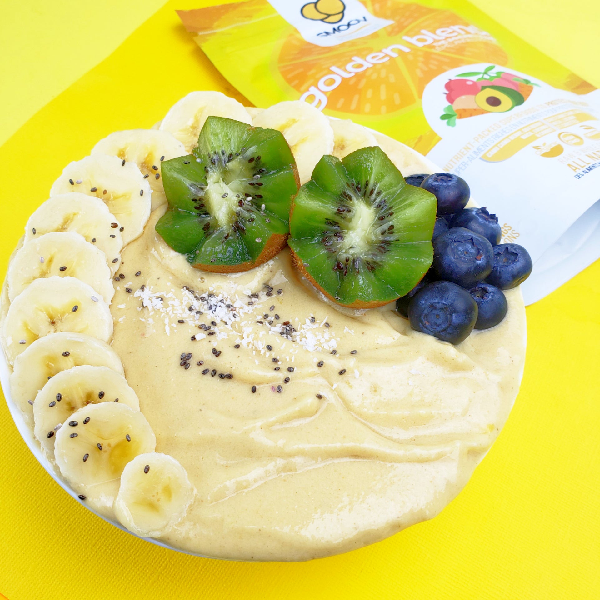 SMOOV Golden blend has just 5 powerful superfoods and adaptogens to handle stress and boost immunity and overall health
