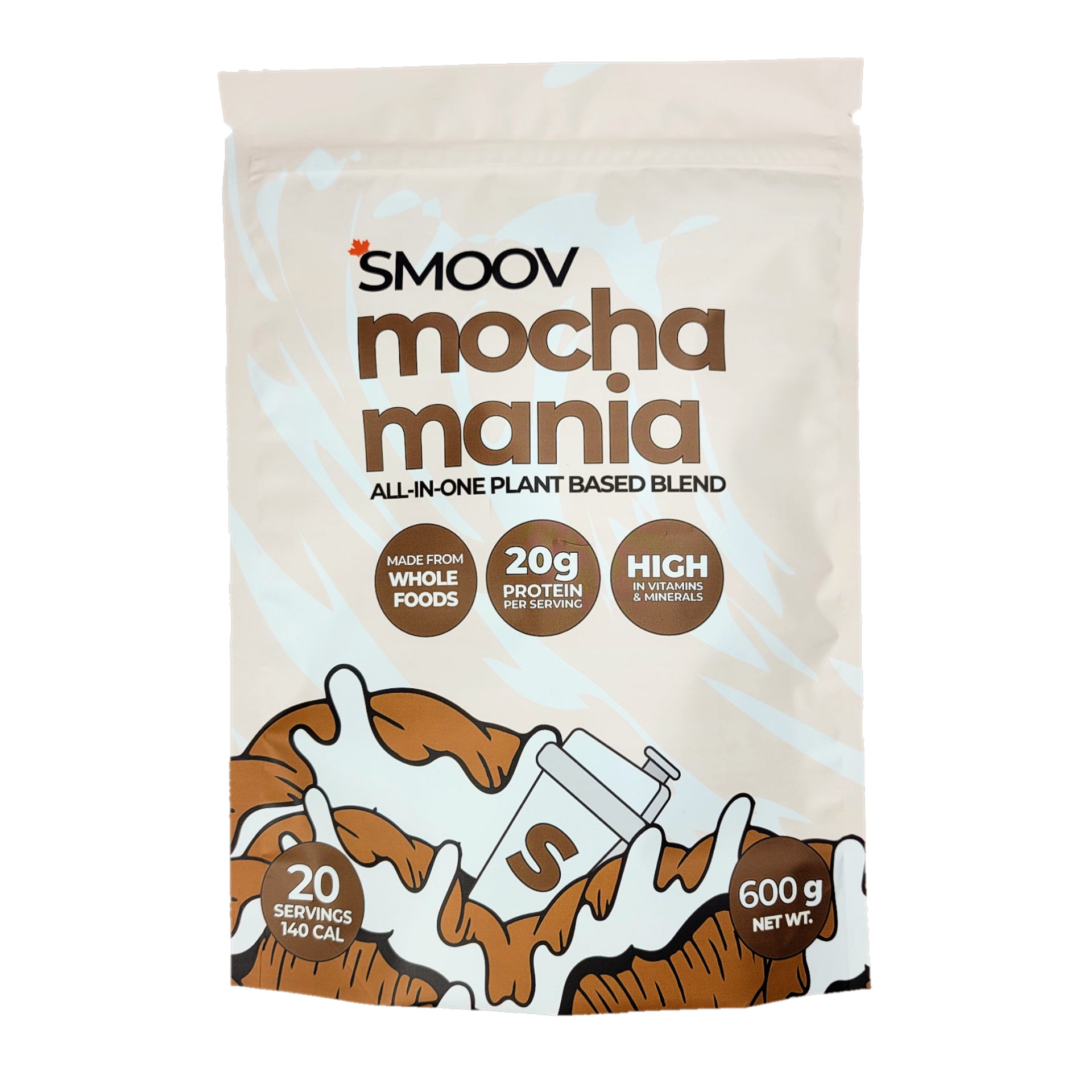 This is the healthy love child of coffee & chocolate. Say goodbye to boring plant based shakes. And bid farewell to those bombarded with stevia. Kickstart your day with 20g of protein from peas & beans, omegas from seeds and vitamins & minerals from freeze dried fruits, veggies & superfoods. This blend puts the fun in function. 