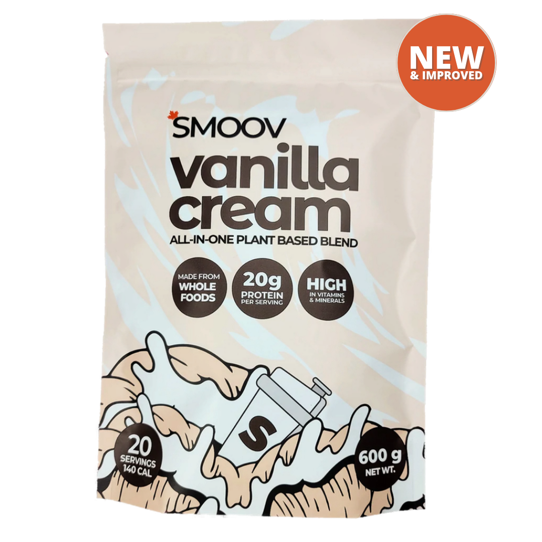 This blend is the healthy taste twin to that tub of vanilla ice cream. Say goodbye to boring plant based shakes. And bid farewell to those bombarded with stevia. Kickstart your day with 20g of protein from peas & beans, omegas from seeds and vitamins & minerals from freeze dried fruits, veggies & superfoods. This blend puts the fun in function.
