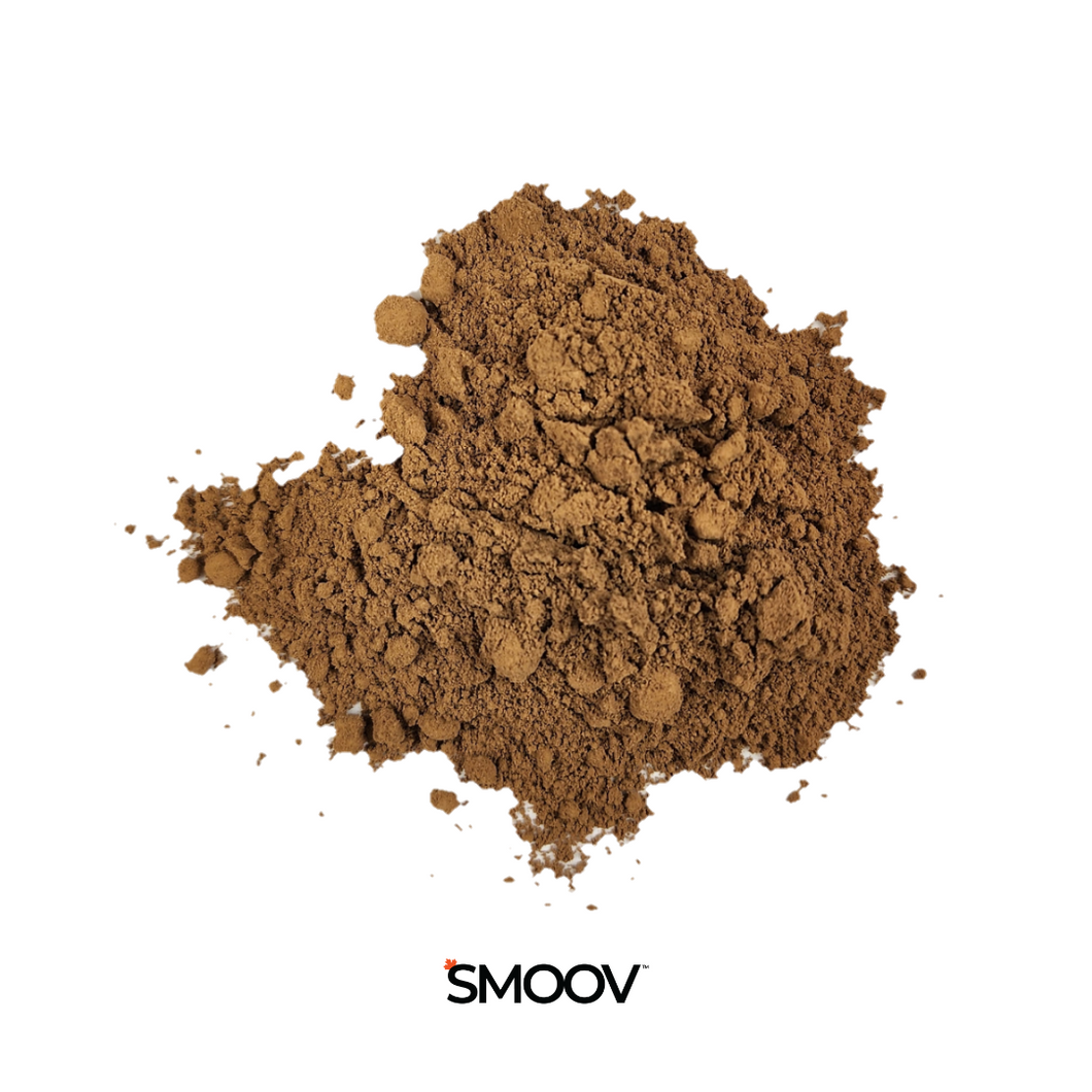 Smoov's Cocoa Powder is a great source of fiber, vitamins & minerals. Perfect natural alternative to chocolate- no sugar, additives, preservatives or artificial colours. Use this to add a chocolatey flavour to your bites, desserts or drinks