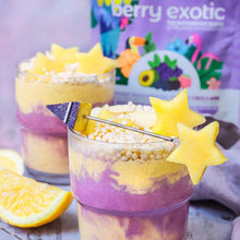 Load image into Gallery viewer, Healthy breakfast pudding or dessert made using smoov berry exotic blend.