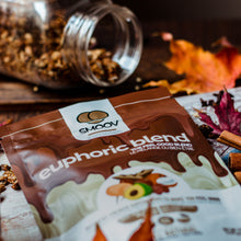 Load image into Gallery viewer, Peanut Butter Chocolate Granola made using Smoov&#39;s euphoric blend. Plant-based superfoods to help boost mood and adaptogens for stress