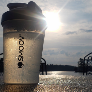 Smoov shaker bottle is a convenient way to hold water. Small enough to fit in a bag, but enough water to stay hydrated.