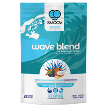Load image into Gallery viewer, 20 servings of Smoov&#39;s wave blend. Made with blue spirulina, butterfly pea flower, cinnamon, coconut, ginger and blueberries. To help refresh energy levels and aid with immunity and digestion.