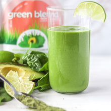 Load image into Gallery viewer, Green Smoothie made using Smoov green blend, avocado, orange, pineapple juice. Best for Detox, Health, Immunity.